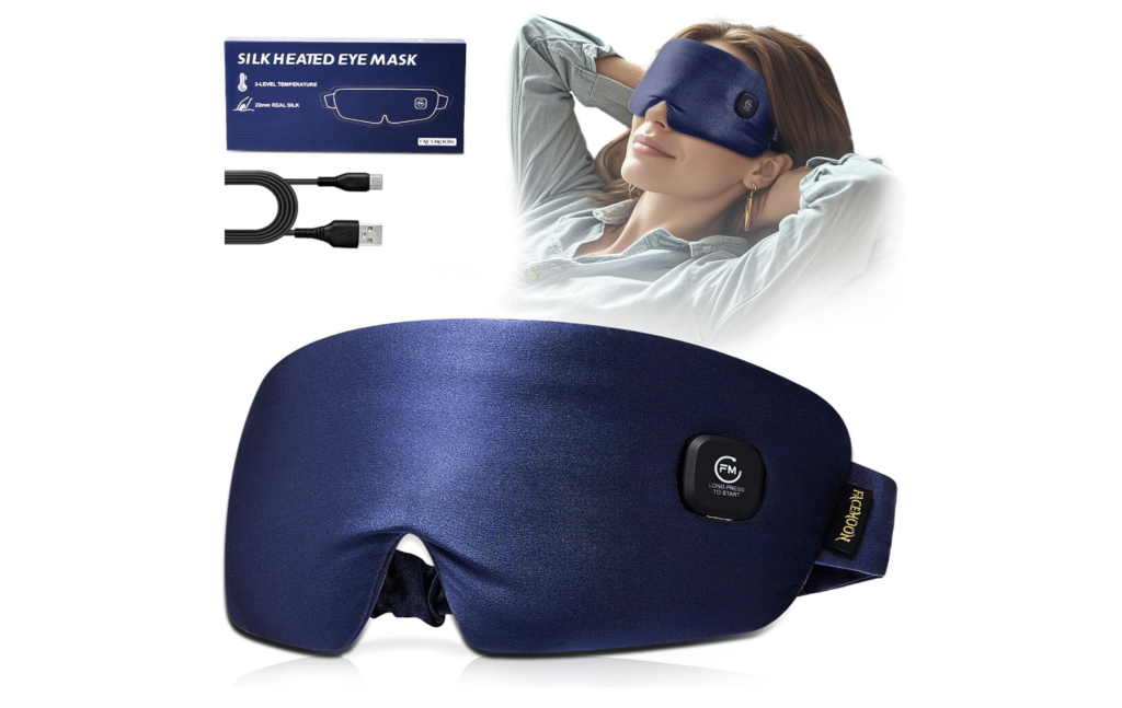 Silk Cordless Heated Eye Mask, best gifts for him under $50